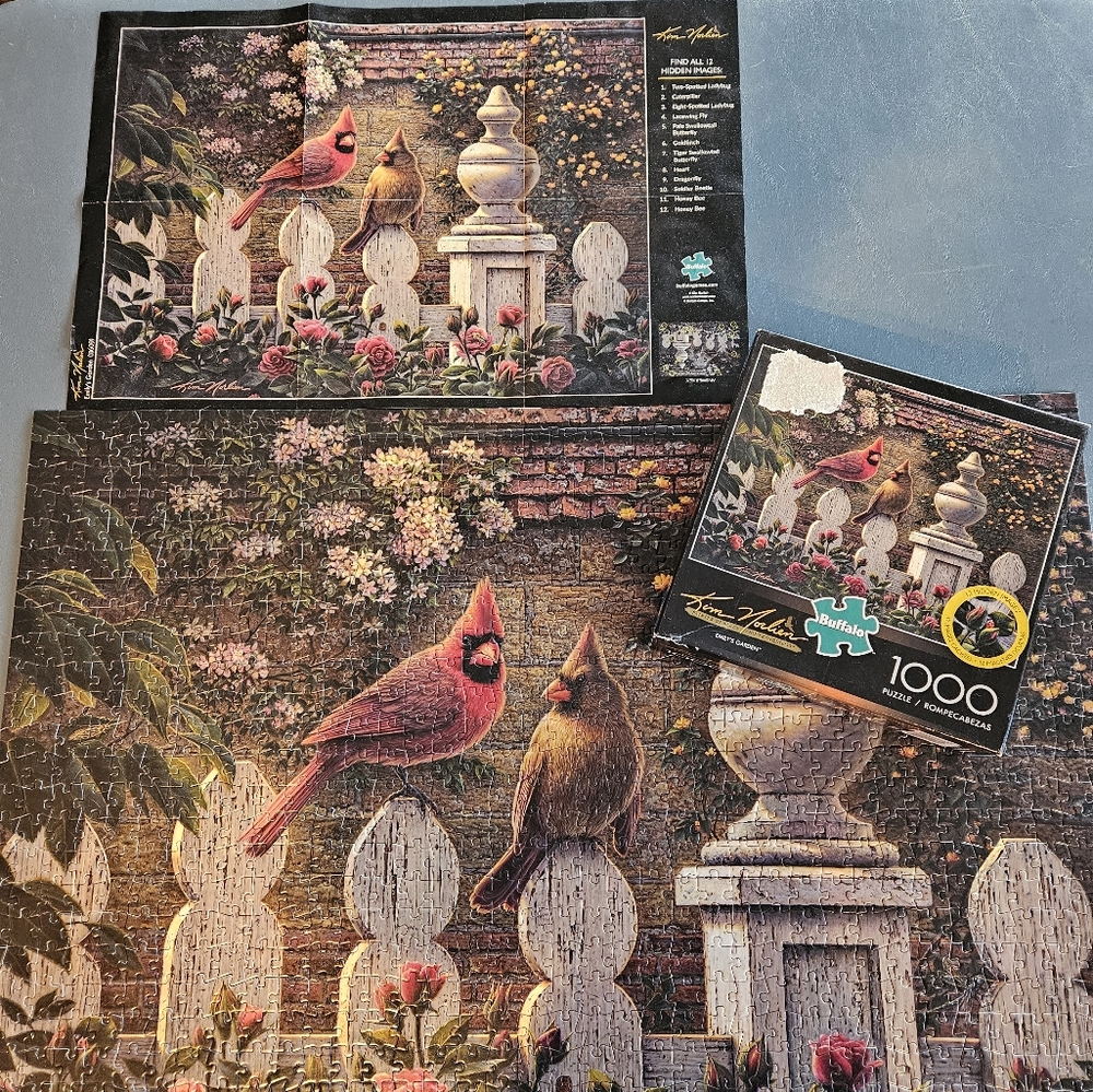 1,000 peice Kim Norlien puzzle, Emily's Garden